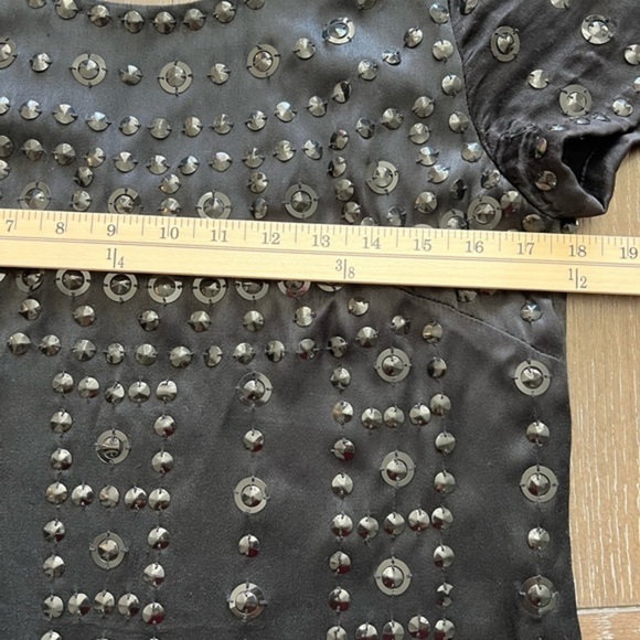 French Connection Black Sheath Embellished Mini Dress - Picture 12 of 14